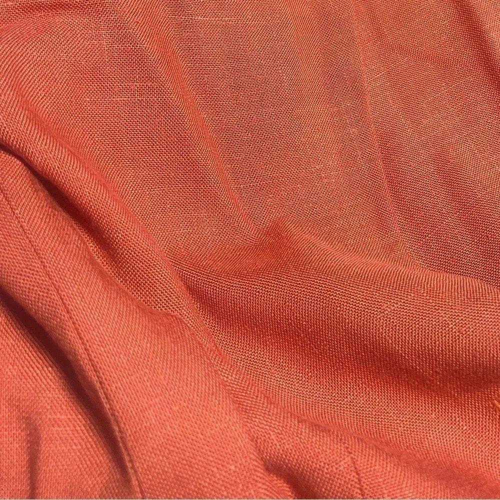 Vintage Diane Von Furstenberg Double Asymmetrical Button Orange Two Piece Suit - Picture 16 of 16